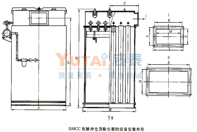 脉冲仓顶除尘器 脉冲仓顶除尘器