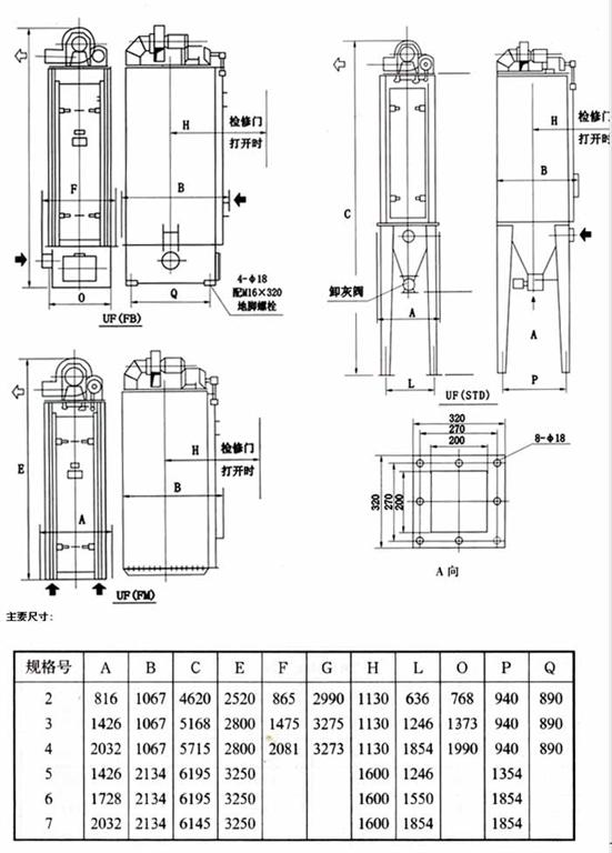 UF-STD型单机布袋除尘器